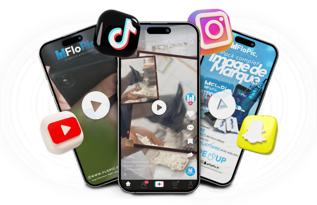 Flopic video publicitaire tiktok instagram youtube montage video