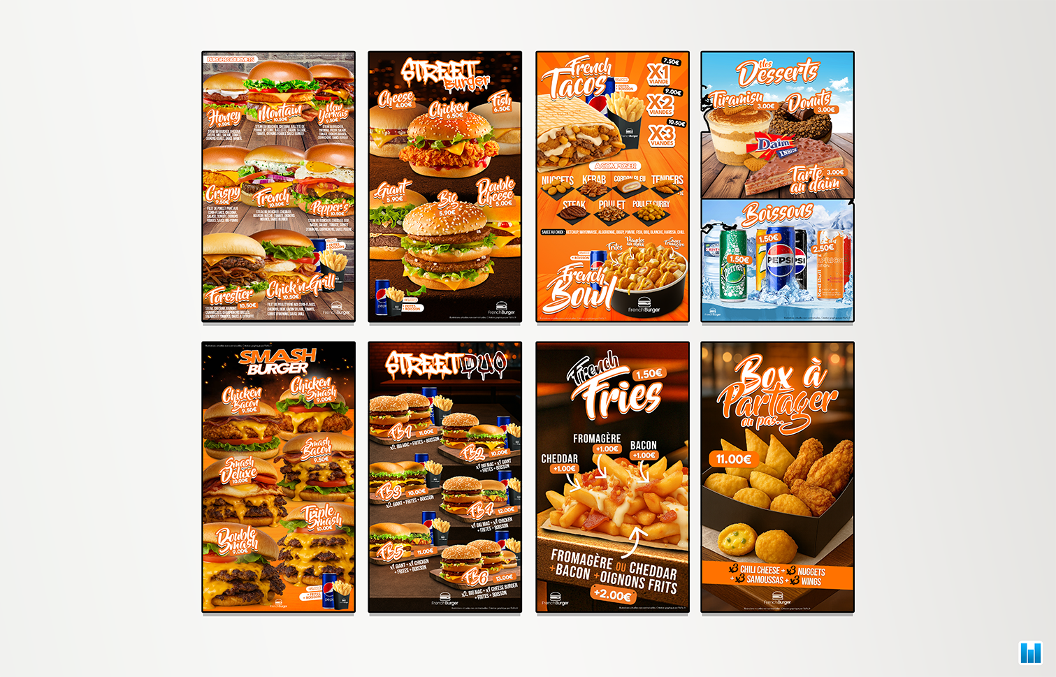 Menu board dynamique