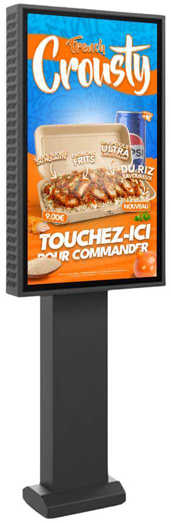 Écrans de bornes de commande pour French Burger