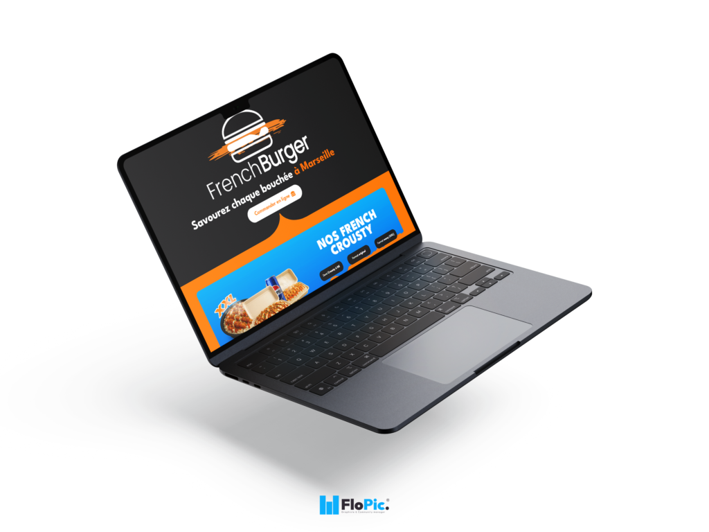 Création du site web French Burger Marseille 10e par FloPic